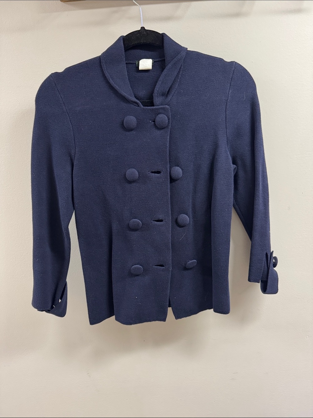 Classic Navy Women's Sweater Blazer